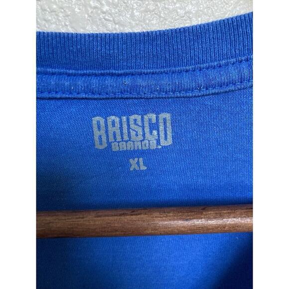 Vintage Brisco Brands Blue mens popeye tshirt XL big flex 90s short sleeve - Picture 3 of 5